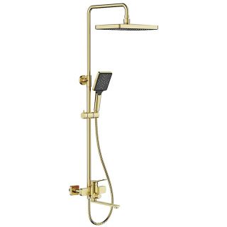 Душевая стойка Frap F2461-3 золотой сатин